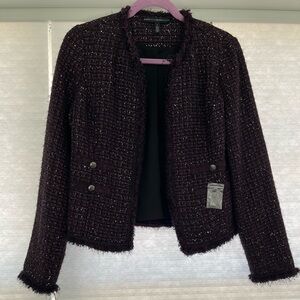 Purple Cropped Blazer